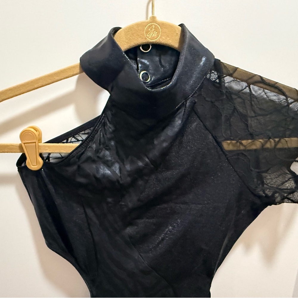 Elegant Black Acro Costume